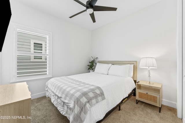 166 Spinner Dr, Ponte Vedra, FL 32081 - carpeted bedroom with baseboards and ceiling fan
