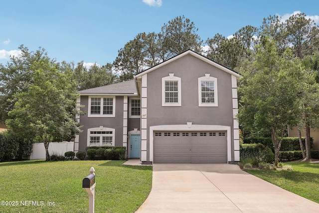 1821 W Windy Way, Saint Johns, FL 32259 - view of front of property with stucco siding, driveway, and a garage