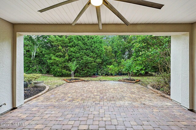 124 Medio Dr, Saint Augustine, FL 32095 - view of patio / terrace featuring ceiling fan