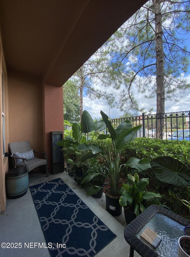 view of balcony