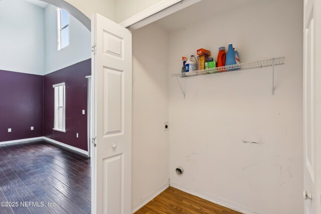 76466 Long Leaf Loop, Yulee, FL 32097 - laundry area with wood finished floors and baseboards