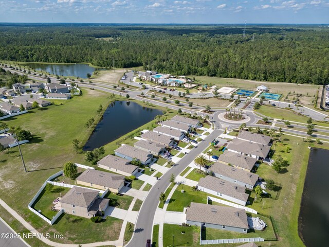 2840 Buck Creek Pl, Green Cove Springs, FL 32043 - aerial view of property's location featuring a forest and a nearby body of water
