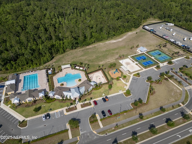 2840 Buck Creek Pl, Green Cove Springs, FL 32043 - view of property location featuring a heavily wooded area and a pool area