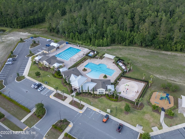 2840 Buck Creek Pl, Green Cove Springs, FL 32043 - view of property location featuring a forest and a pool