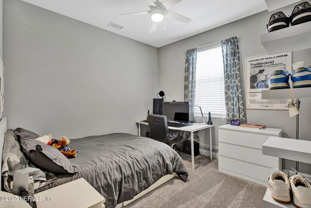 267 Honeycomb Trl, Saint Augustine, FL 32095 - carpeted bedroom with ceiling fan
