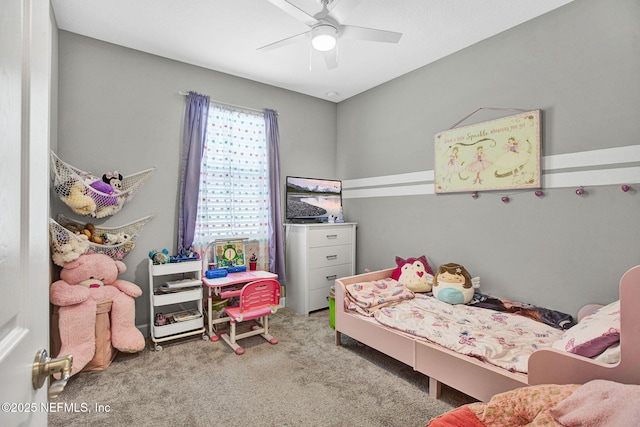 267 Honeycomb Trl, Saint Augustine, FL 32095 - bedroom with carpet flooring and ceiling fan
