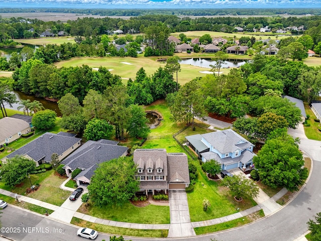 85053 Sagaponack Dr, Fernandina Beach, FL 32034 - aerial view of residential area with a nearby body of water and a local golf course