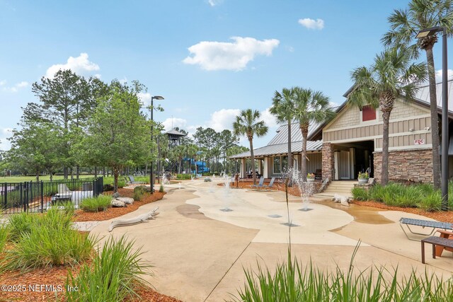 2454 Woodstork Ct, Saint Augustine, FL 32092 - view of home's community with fence and a patio