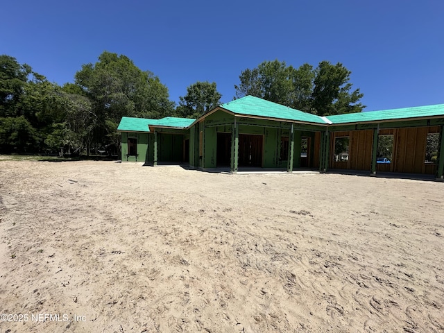 view of back of property