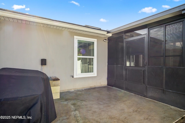15831 Baxter Creek Dr, Jacksonville, FL 32218 - view of patio / terrace with a sunroom
