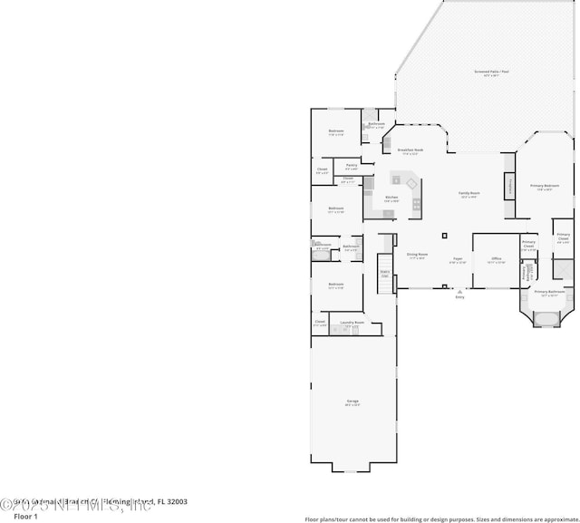3461 Mainard Branch Ct, Fleming Island, FL 32003 - property floor plan