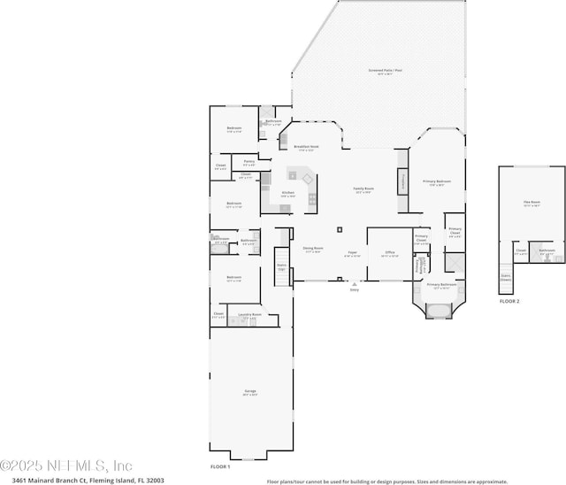3461 Mainard Branch Ct, Fleming Island, FL 32003 - floor plan / room layout