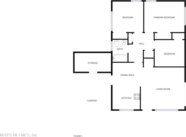8636 Bermuda Rd, Jacksonville, FL 32208 - floor plan / room layout