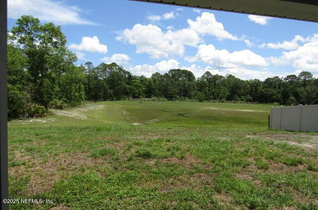 2985 Vianey Pl, Green Cove Springs, FL 32043 - view of green lawn featuring a wooded view