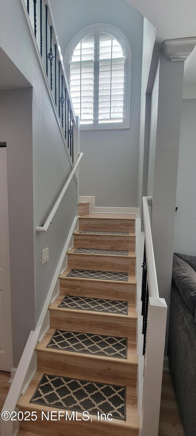 9745 Touchton Rd Unit 1521, Jacksonville, FL 32246 - stairs with wood finished floors