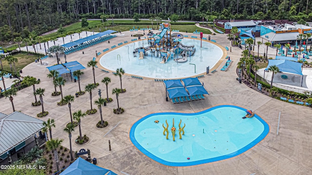 102 Blue Oak Ct, Ponte Vedra, FL 32081 - view of pool featuring a wooded view