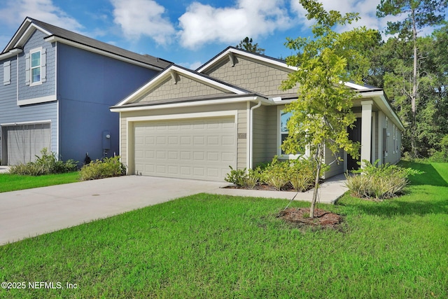 3075 Rustic Deer Way, Green Cove Springs, FL 32043 - view of front facade featuring a front yard, concrete driveway, and an attached garage