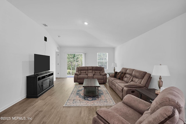 3075 Rustic Deer Way, Green Cove Springs, FL 32043 - living area featuring light wood-style flooring and lofted ceiling