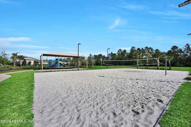3075 Rustic Deer Way, Green Cove Springs, FL 32043 - view of home's community featuring volleyball court and a yard