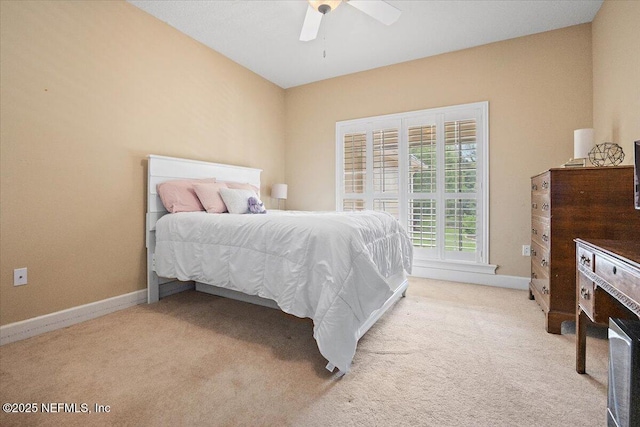 3355 Bishop Estates Rd, Saint Johns, FL 32259 - bedroom with light colored carpet, baseboards, and a ceiling fan