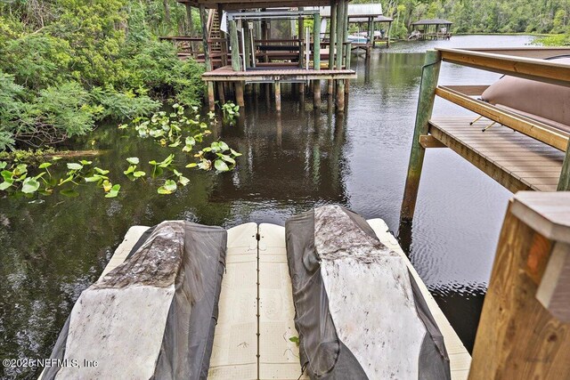 3355 Bishop Estates Rd, Saint Johns, FL 32259 - dock area with a water view