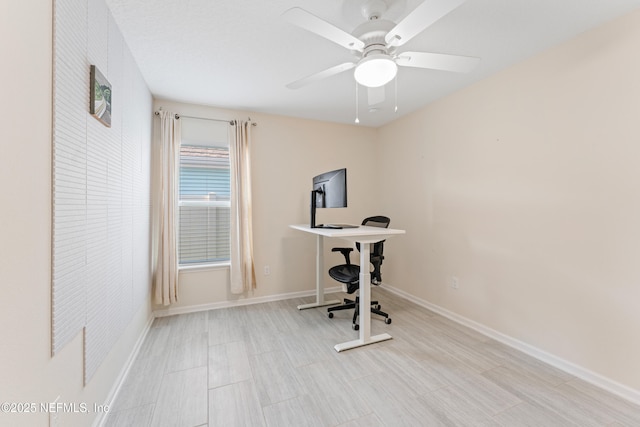 186 Ocean Cay Blvd, Saint Augustine, FL 32080 - unfurnished office featuring baseboards and a ceiling fan