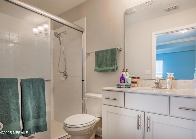 310 Cedarstone Way, Saint Augustine, FL 32092 - bathroom with toilet, a shower stall, and vanity