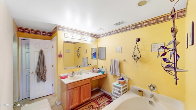 124 Lindsay Dr, Palm Coast, FL 32137 - full bathroom with a bath and vanity