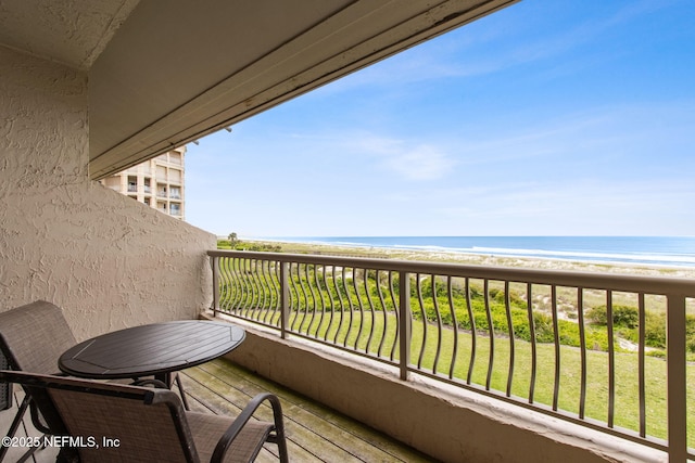 278 Sandcastles Ct, Fernandina Beach, FL 32034 - balcony featuring view of water and beach