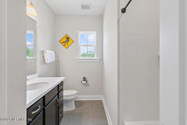 45 Waterwheel Ct, Saint Johns, FL 32259 - full bath with healthy amount of natural light, vanity, toilet, and a tile shower