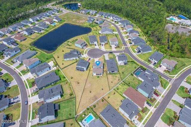 45 Waterwheel Ct, Saint Johns, FL 32259 - aerial view of property's location featuring a large body of water and nearby suburban area