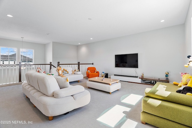 144 Waverly Way, Saint Johns, FL 32259 - carpeted living room with recessed lighting