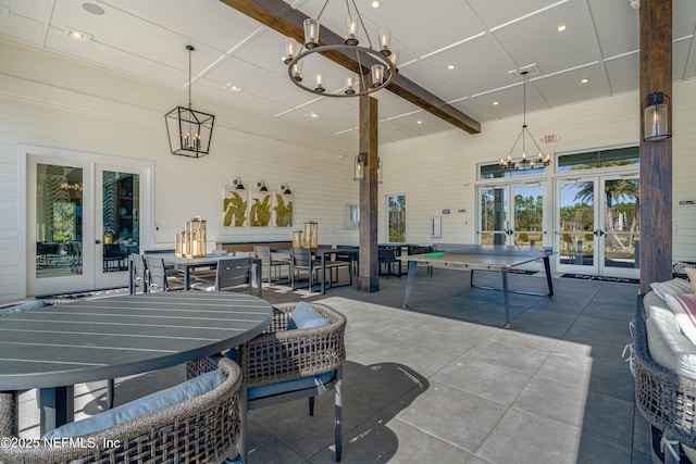 144 Waverly Way, Saint Johns, FL 32259 - view of patio / terrace featuring french doors and outdoor dining space