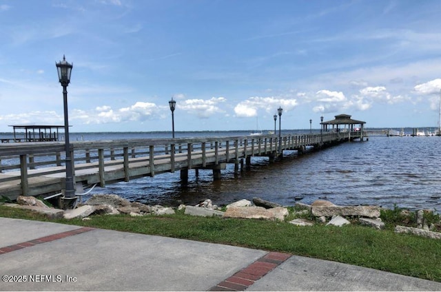 7803 Cahill Ln, Jacksonville, FL 32219 - dock area with a water view