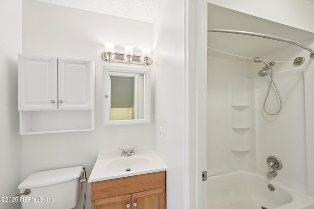 4813 Cherwell Ln Unit B-4-C, Jacksonville, FL 32217 - bathroom with vanity, shower / tub combination, and toilet