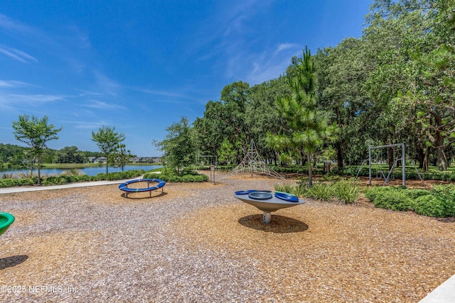 community play area with view of scattered trees