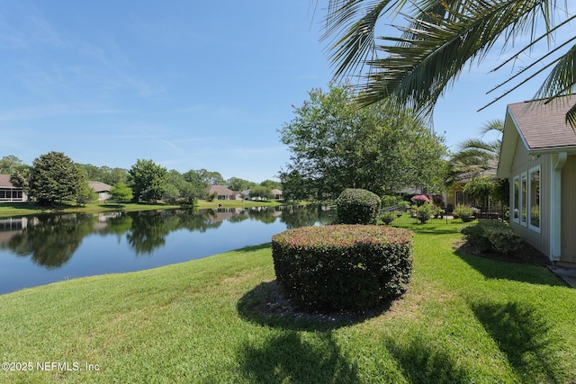 1530 Blue Heron Ct, Fleming Island, FL 32003 - view of green lawn with a water view