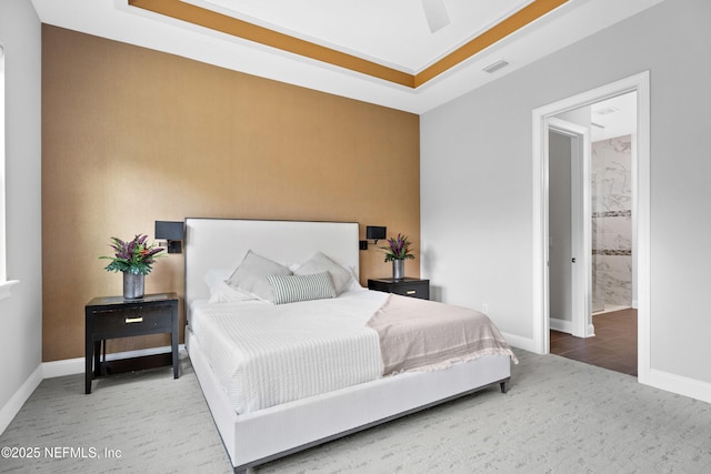 bedroom with baseboards