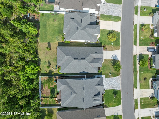 aerial view of residential area