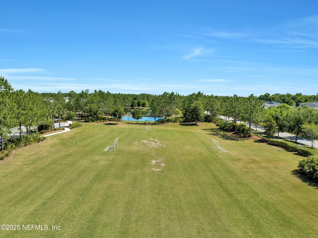 aerial view of a golf course