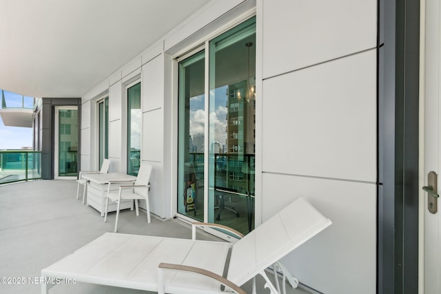 view of balcony
