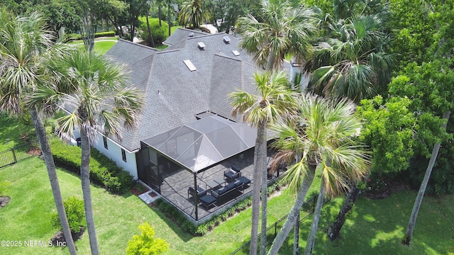 view from above of property