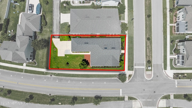 929 Keystone Corners Blvd, Saint Johns, FL 32259 - aerial perspective of suburban area featuring property boundaries highlighted
