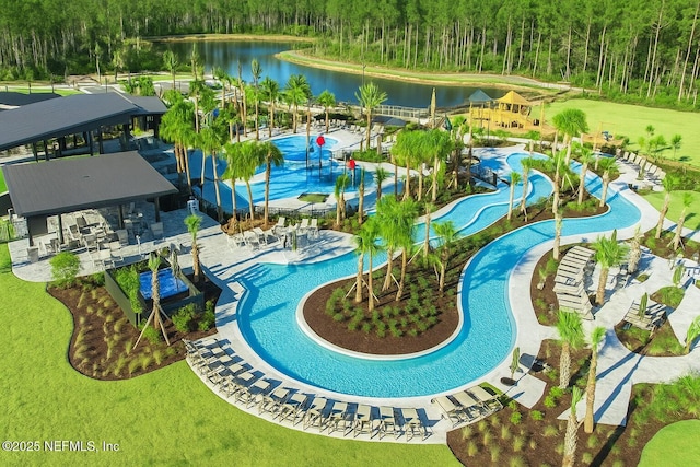 929 Keystone Corners Blvd, Saint Johns, FL 32259 - community pool with a view of trees, a water play area, and a water view