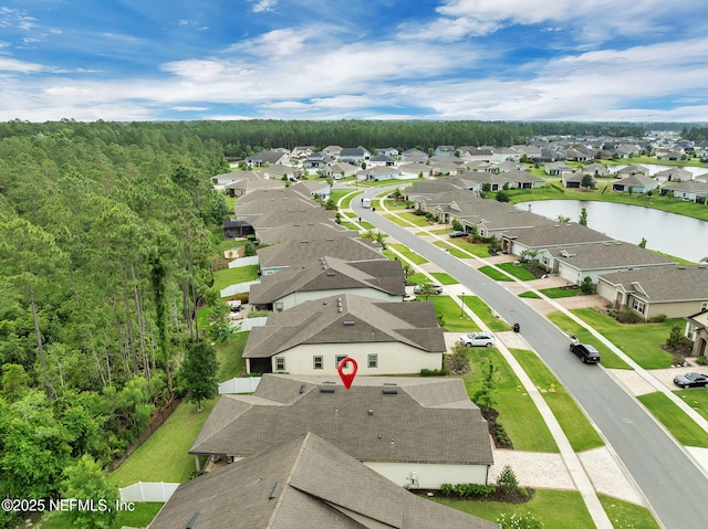 221 Broomsedge Cir, Saint Augustine, FL 32095 - aerial view of residential area featuring a large body of water and a heavily wooded area