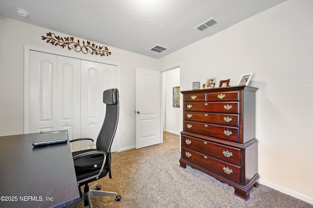499 Ashby Landing Way, Saint Augustine, FL 32086 - carpeted office space featuring baseboards and a textured ceiling