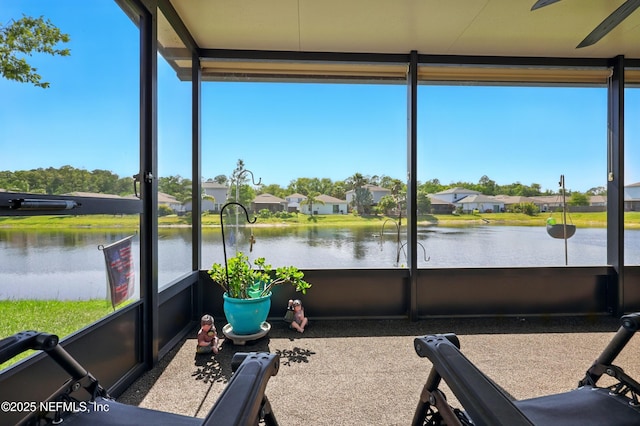 499 Ashby Landing Way, Saint Augustine, FL 32086 - sunroom / solarium with a water view