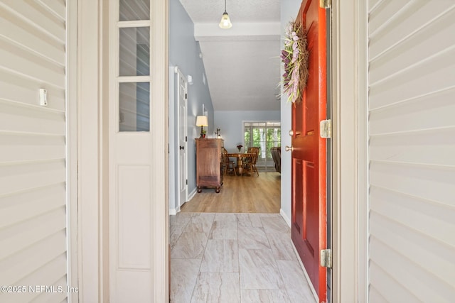 952 Long Lake Dr, Jacksonville, FL 32225 - corridor featuring light marble finish flooring