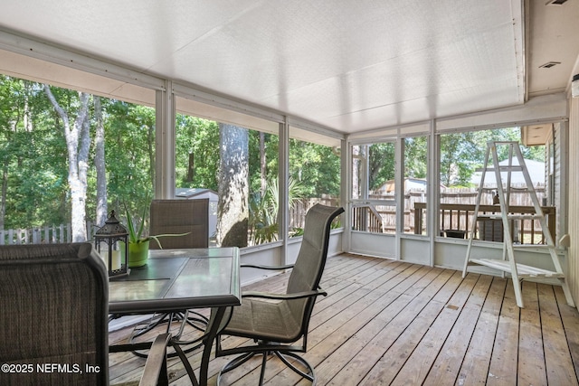 952 Long Lake Dr, Jacksonville, FL 32225 - sunroom featuring outdoor dining space
