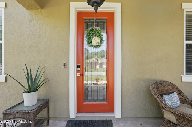 4956 Cypress Links Blvd, Elkton, FL 32033 - entrance to property with stucco siding
